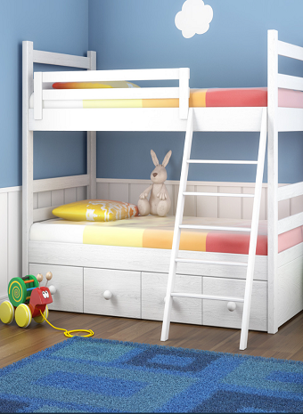 Детские двухъярусные кровати: важные моменты безопасности