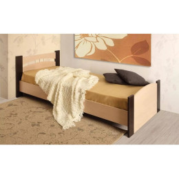 Кровать (Олимп) 900 Дуб Линберг/Венге